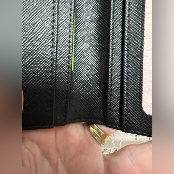 Kate Spade Pink and Black Plaid Wallet - Picture 6 of 9